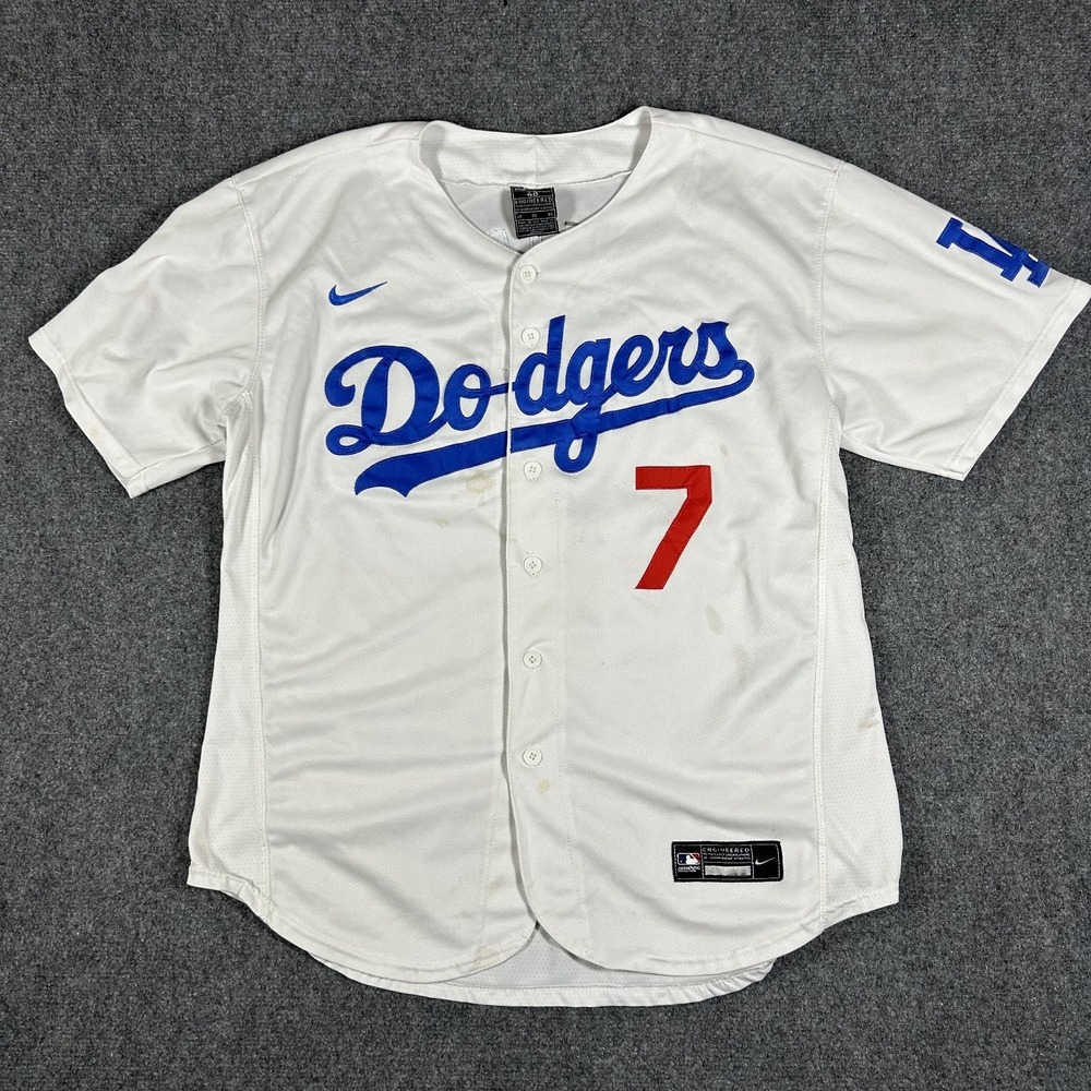 Nike MLB Los Angeles Dodgers Jersey Julio Urias #7 Mens size 48 #2507